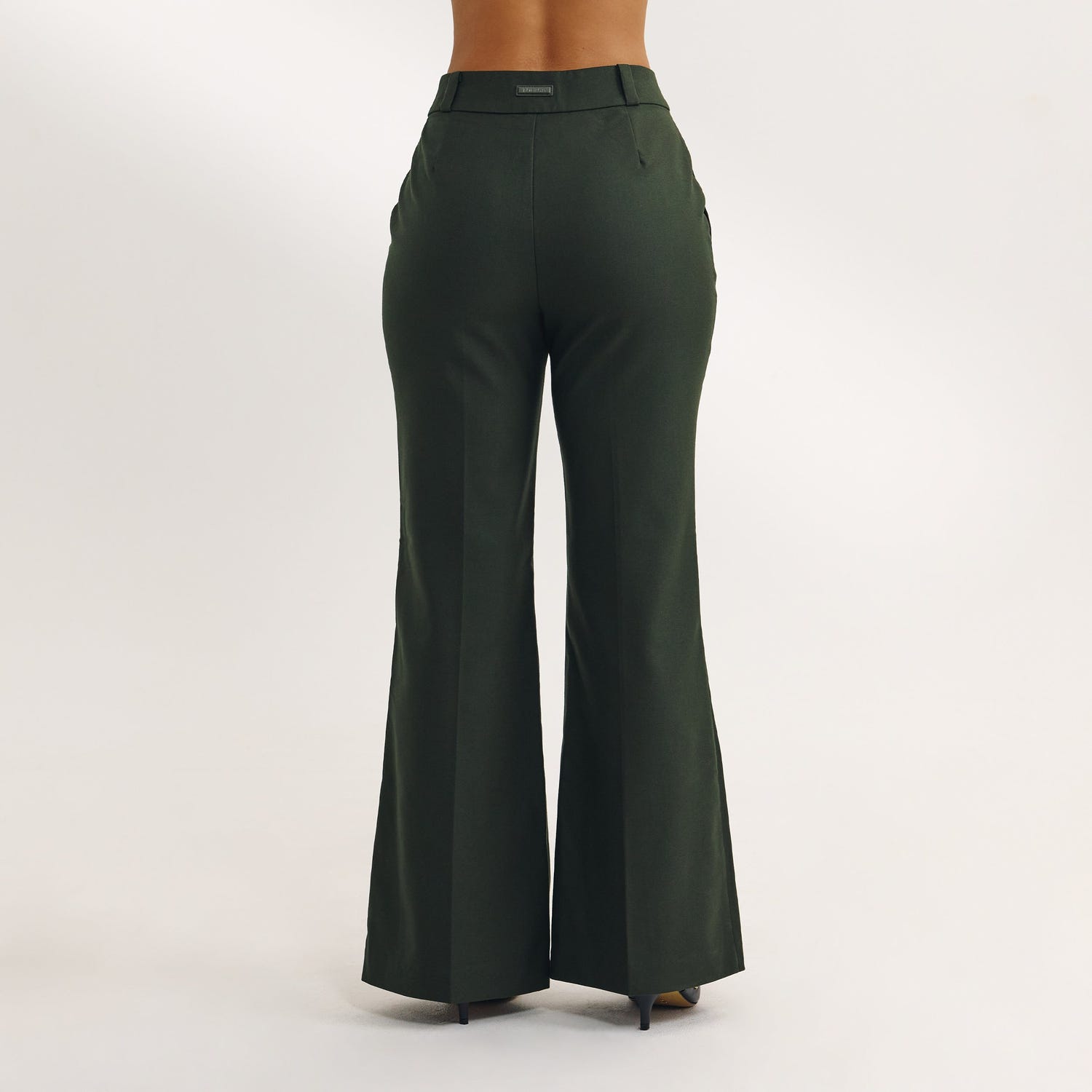 Flared Pants - Dark Green
