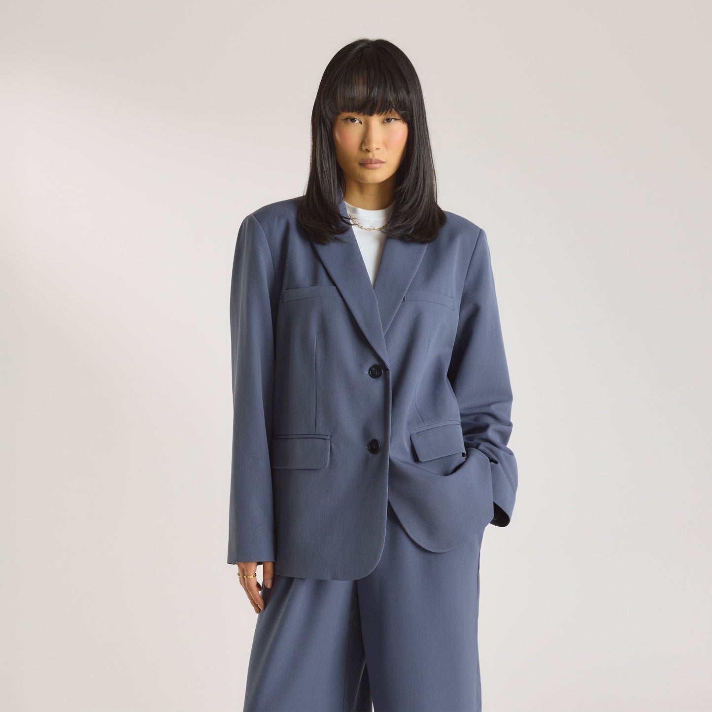 Oversized Blazer - Blue