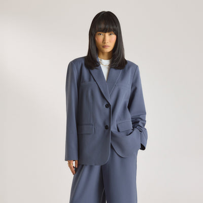 Oversized Blazer - Blue