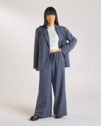 Relaxed-Fit Tailored Pants - Blue