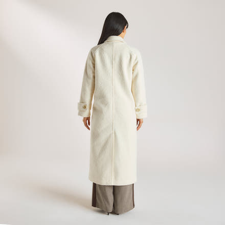 Shearling Coat - Cream