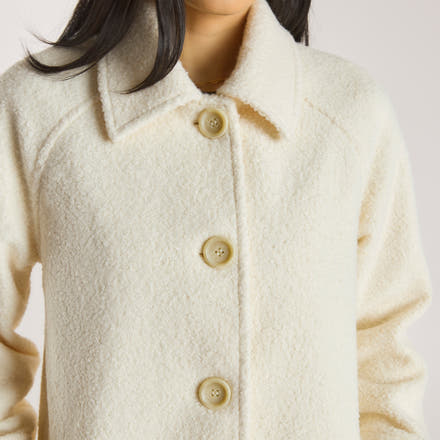 Shearling Coat - Cream