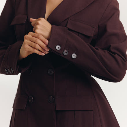Blazer Dress - Chocolate