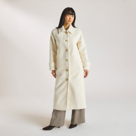 Shearling Coat - Cream