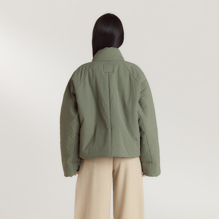 Cocoon Puffer Coat - Sage
