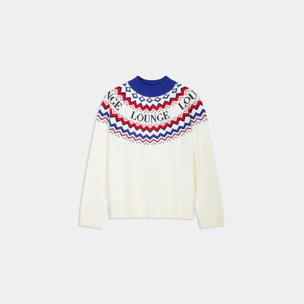 Fairisle Knitted Jumper - Cream/Red