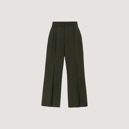 Flared Pants - Dark Green