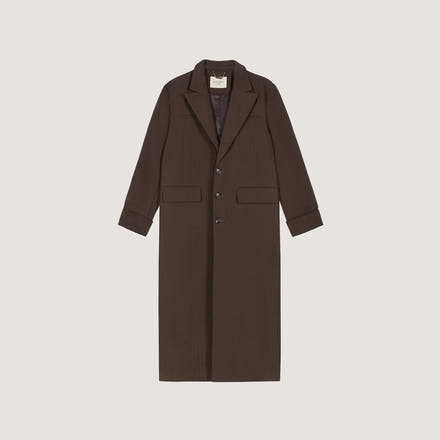 Oversized Longline Blazer - Dark Brown